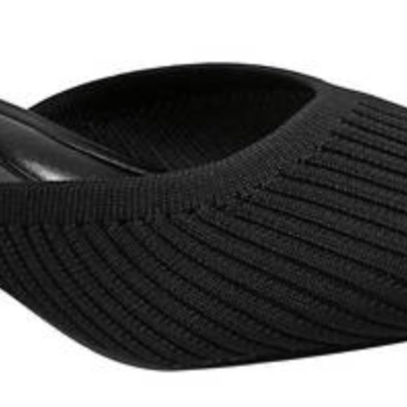 BANDOLINO Teddy Knit Slip On Mules Black - Picture 6 of 7